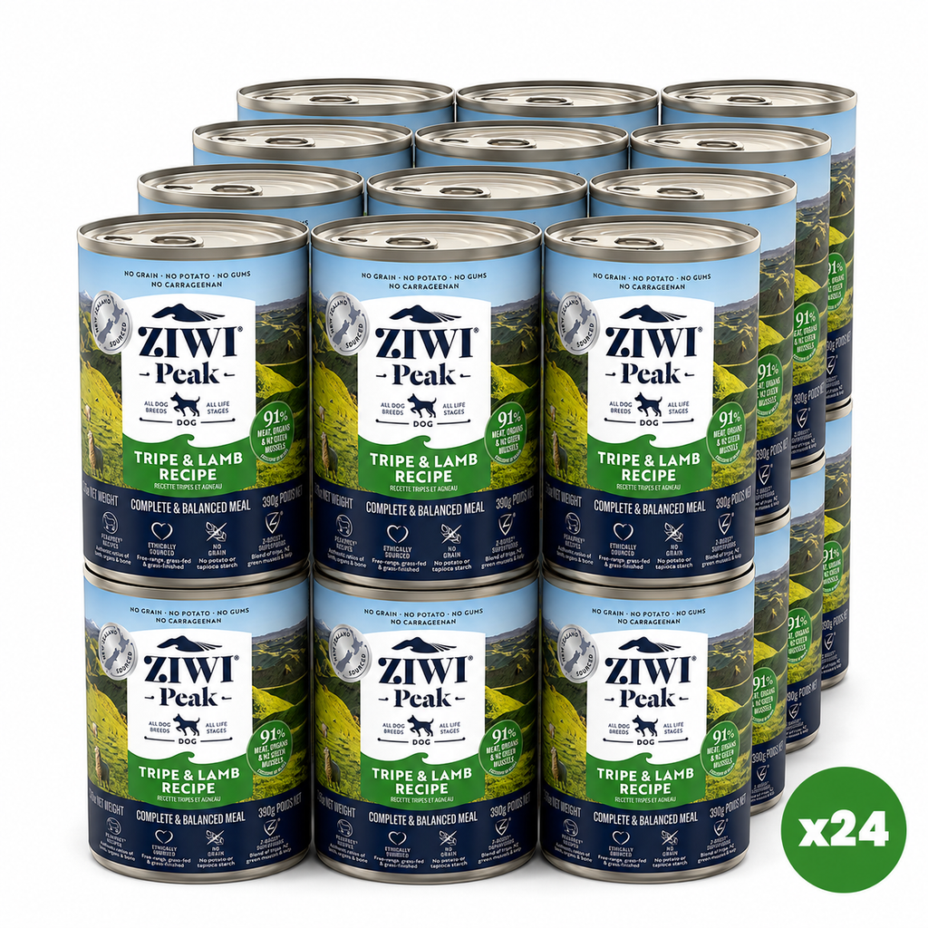 ZIWI Peak Canned Wet Tripe & Lamb Recipe for Dogs (390g)