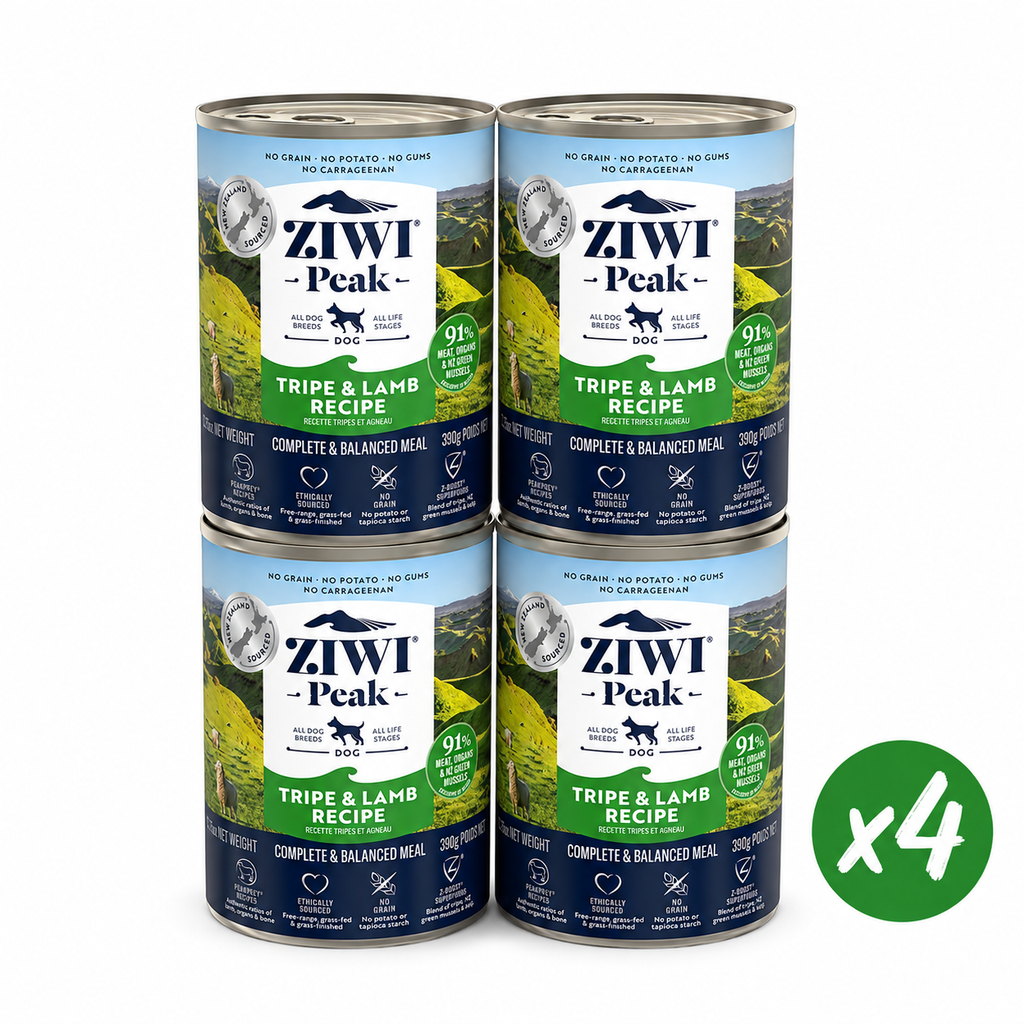 ZIWI Peak Canned Wet Tripe & Lamb Recipe for Dogs (390g)
