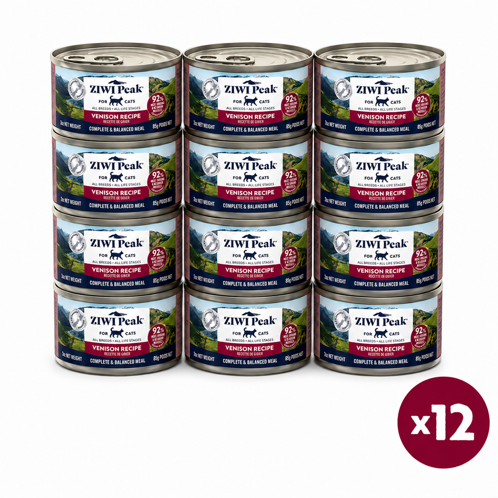 ZIWI Peak Canned Wet Venison Recipe for Cats (85g) — Best Before Oct 2027