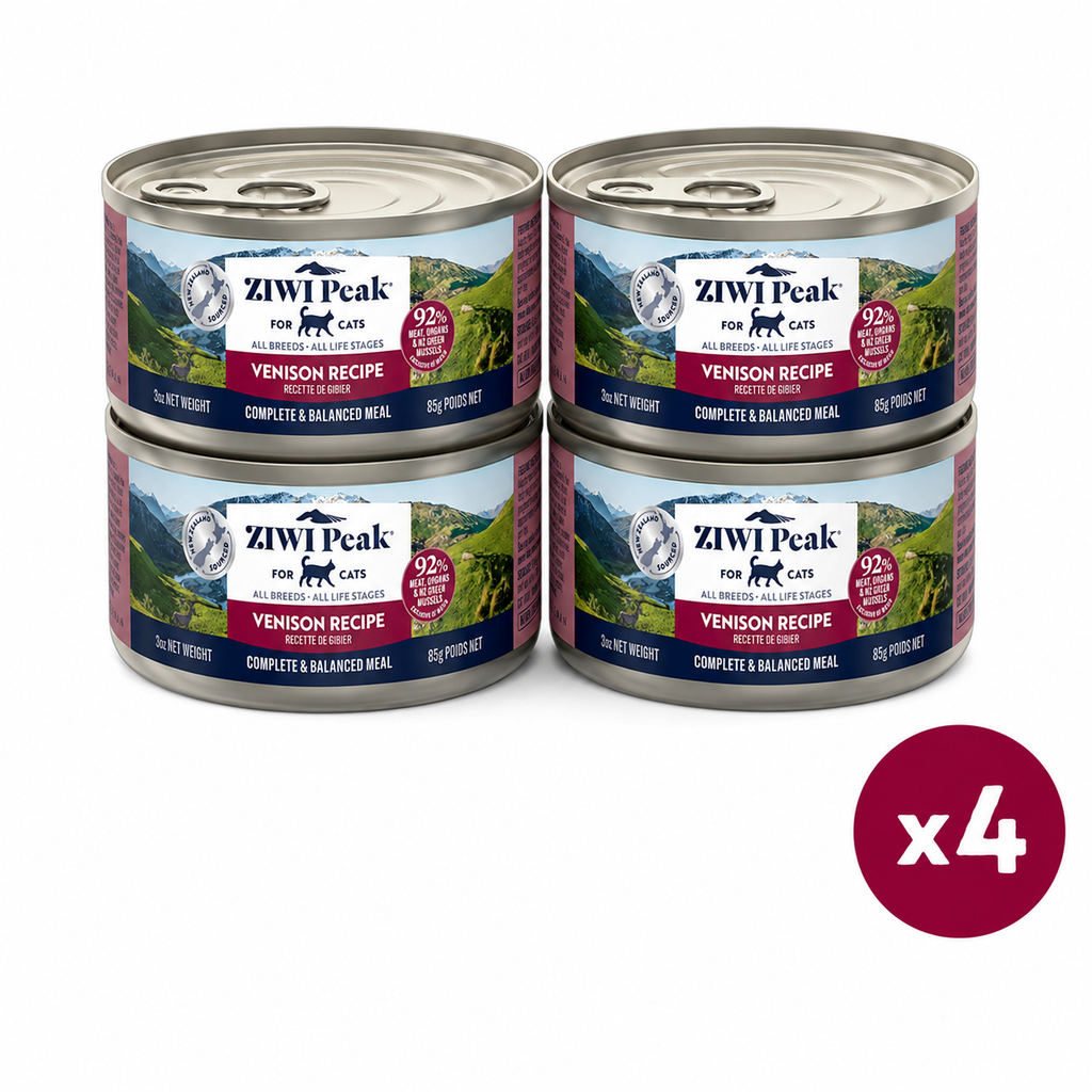 ZIWI Peak Canned Wet Venison Recipe for Cats (85g) — Best Before Oct 2027