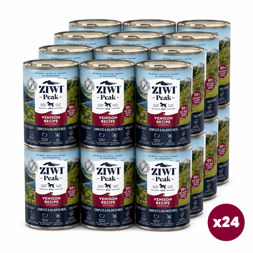 ZIWI Peak Canned Wet Venison Recipe for Dogs (390g) — Best Before Aug 2027