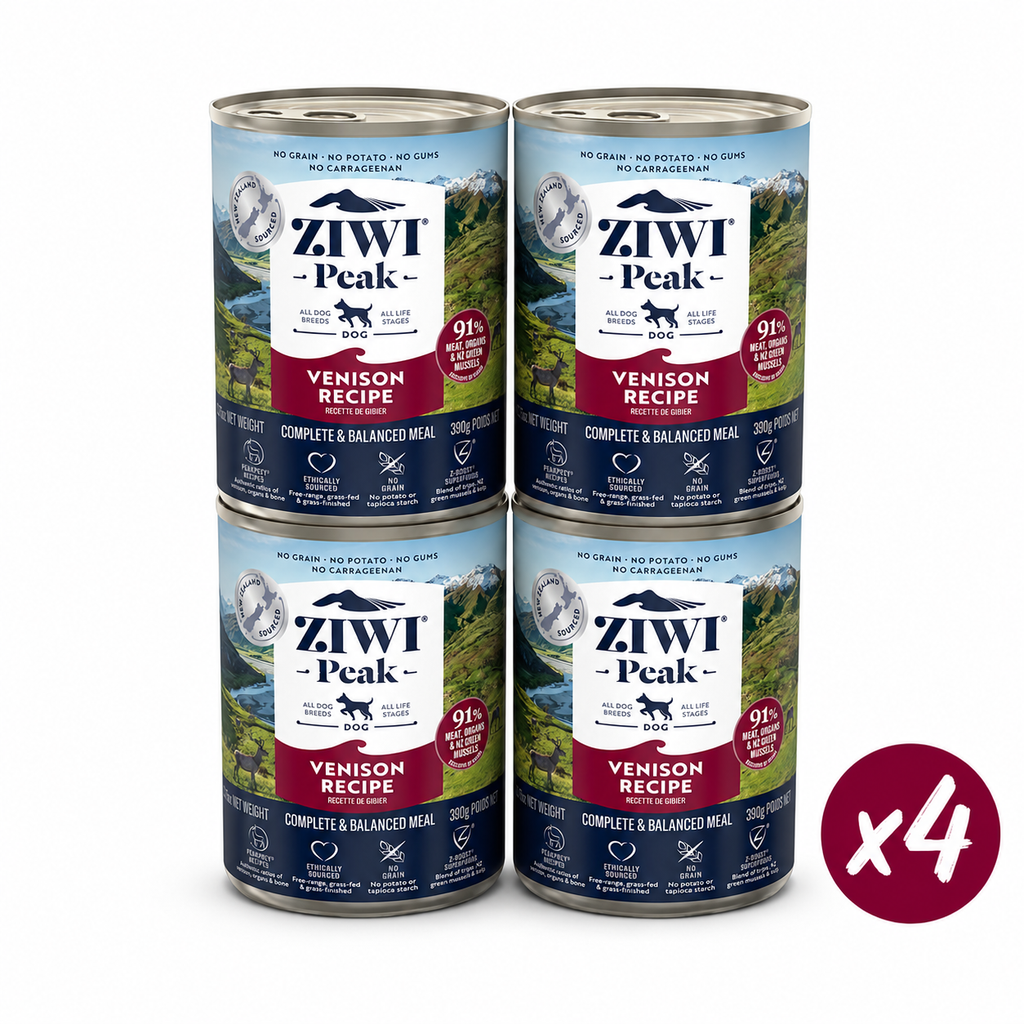 ZIWI Peak Canned Wet Venison Recipe for Dogs (390g) — Best Before Aug 2027