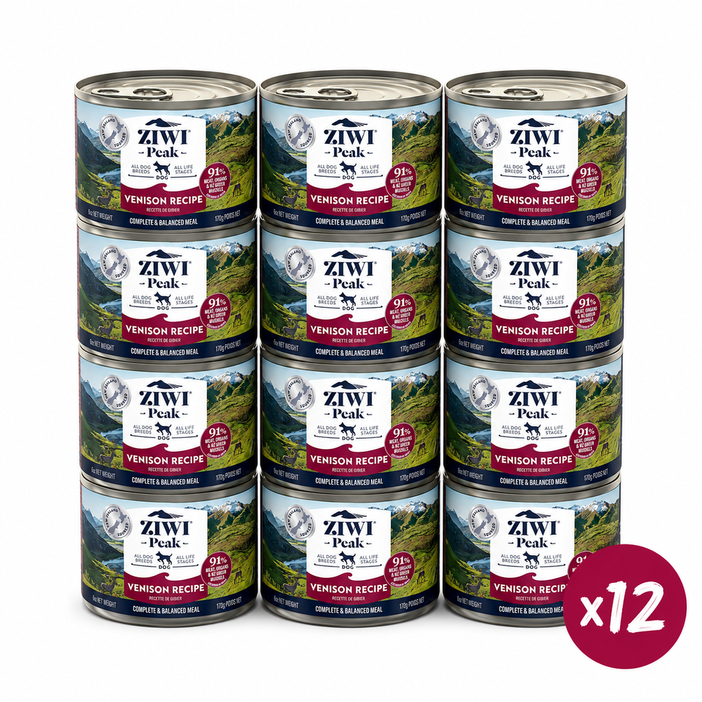 ZIWI Peak Canned Wet Venison Recipe for Dogs (170g) — Best Before Nov 2027