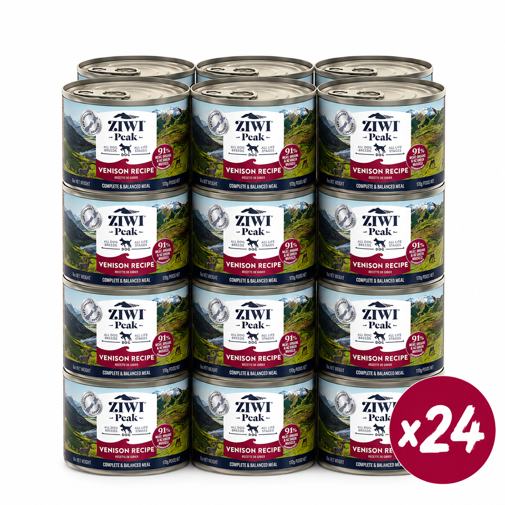ZIWI Peak Canned Wet Venison Recipe for Dogs (170g) — Best Before Nov 2027