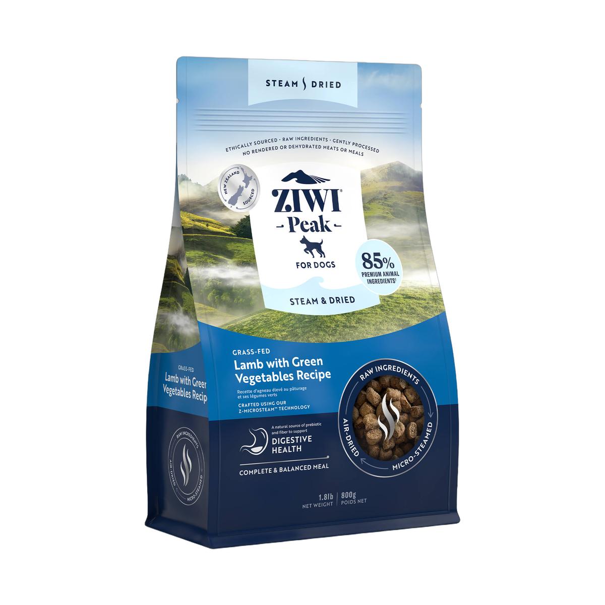 ZIWI Peak ziwi-peak-steam-dried-lamb-green-vegetables-dog (800g)